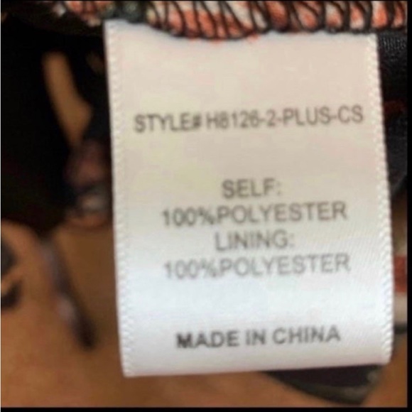 BLACK FLORAL LONG SLEEVE FULL SKIRT DRESS - Picture 11 of 11